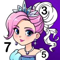 সংখ্যা অনুসারে রঙ করার খেলা